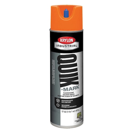Krylon Quik-Mark Solvent-Based Inverted Marking Paint, 12PK A03731007